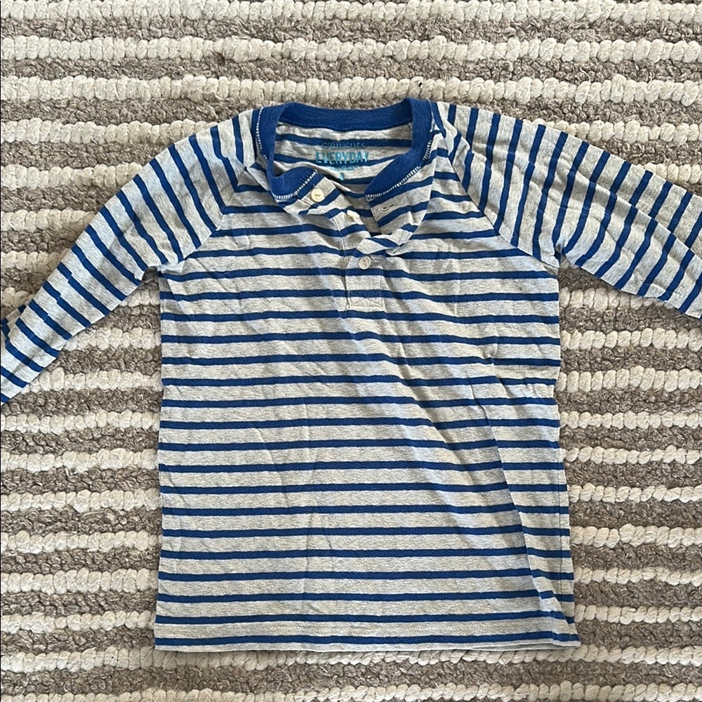 Blue Striped Kids Shirt
